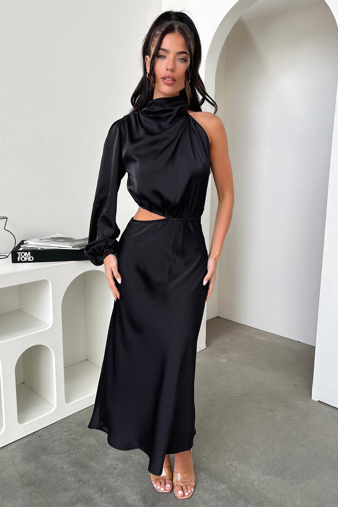 Atonia Midi Dress - Black