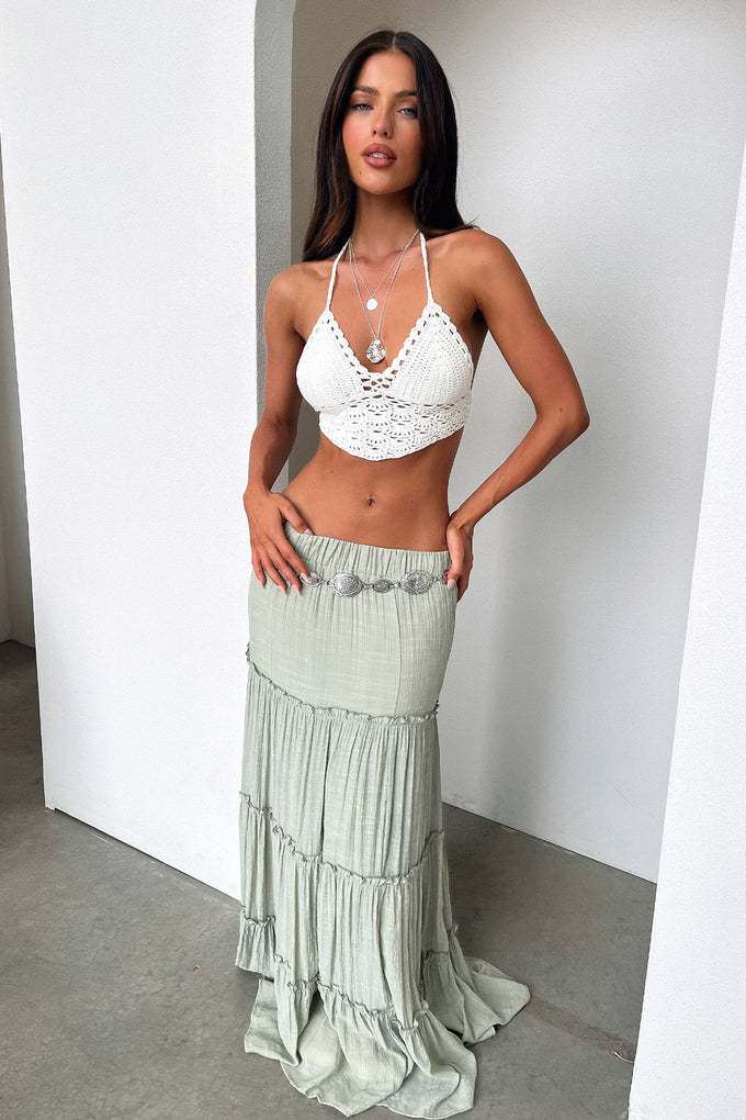 Dunne Maxi Skirt - Sage