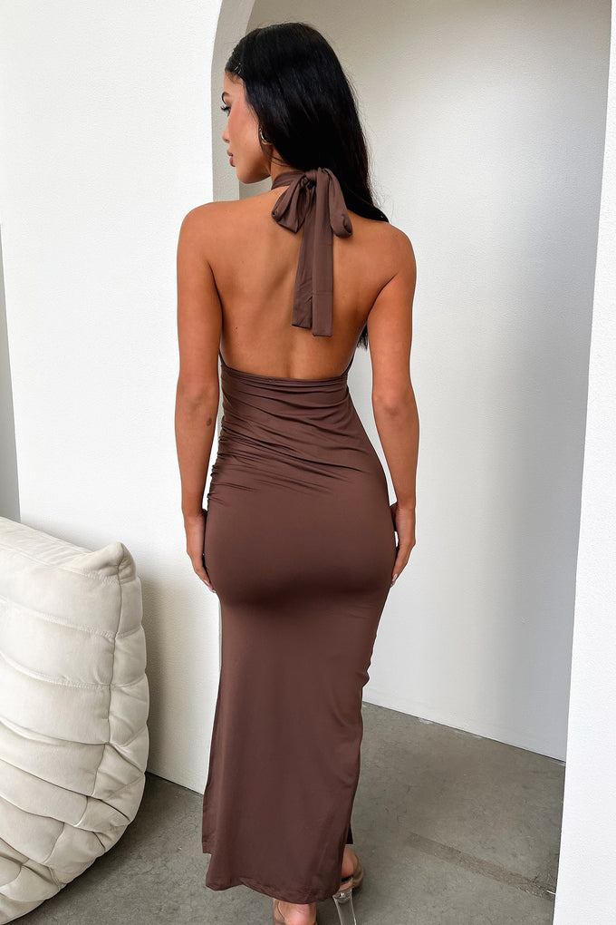 Jasmine Dress - Brown