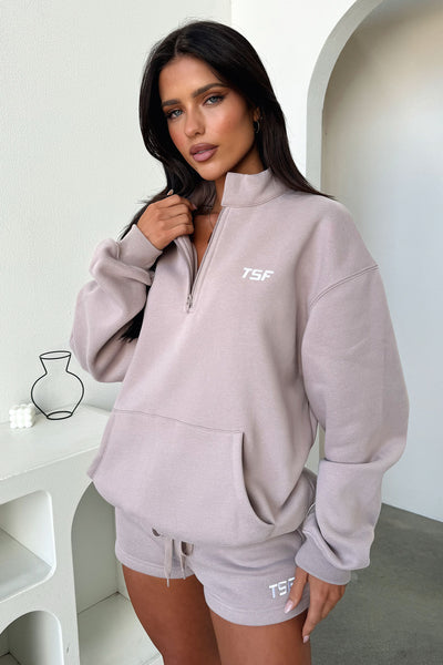 Kaztek Half Zip Sweater - Mocha
