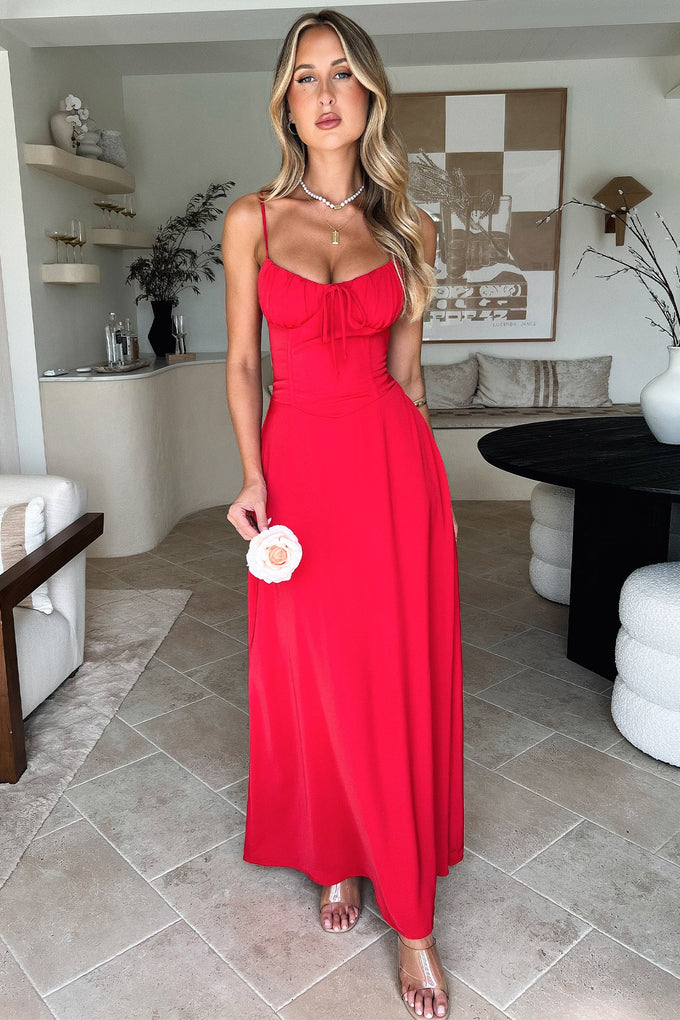 Magdalena Maxi Dress - Red