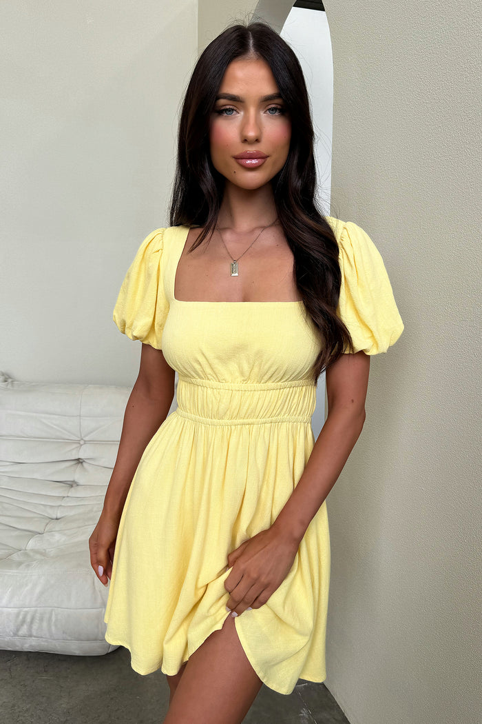Whitney Dress - Baby Yellow