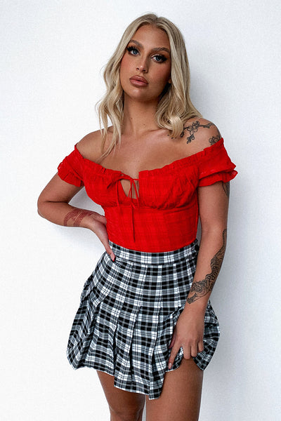 Frenchie crop - Red