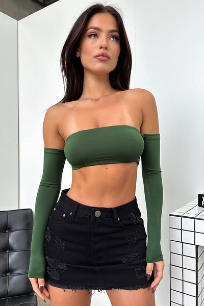 Mabel Mini Skirt - Black Denim